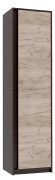 Шкаф "Брайт" 520х376х2000 h . Венге магия / Дуб крафт серый Шкаф "Брайт" 520х376х2000 h . Венге магия / Дуб крафт серый