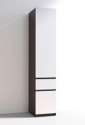 Шкаф-пенал "Брайт" 400х520х2000 h . Венге магия / белый (Телескопические направляющие) Шкаф-пенал "Брайт" 400х520х2000 h . Венге магия / белый (Телескопические направляющие)