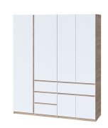 Большой современный шкаф "Брайт" 1800х520х2000 h . Дуб сонома/Белый Большой современный шкаф "Брайт" 1800х520х2000 h . Дуб сонома/Белый