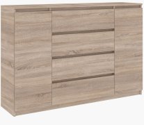 Комод "Брайт" 1392х376х950 h . Дуб сонома (Телескопические направляющие)