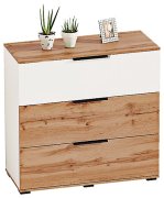 Комод Оксфорд 3Ш.985(белый глянец)