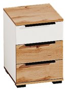 Тумба Оксфорд 3Ш.380(белый глянец)