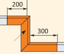 Карниз К-6 переход на пенал Карниз К-6 переход на пенал