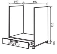 Тумба под духовку №12 (600x820) Альбина