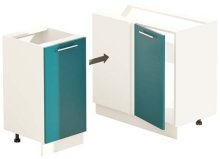 Нижняя тумба Н100х60.82.1Д.угл.мойка Эко