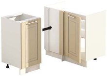 Нижняя тумба Н100х60.82.1Д угловая Мойка "Французский Престиж"