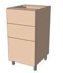 Нижня тумба 50низ шухляди (500х820) Софія Люкс