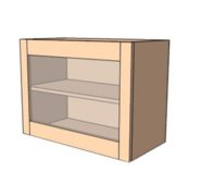 Навесной Шкаф 60Верх витрина /450 (600х450) София Престиж