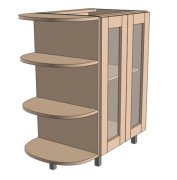 Нижняя тумба 150 низ бар витрина / 850 (850х820) София Люкс