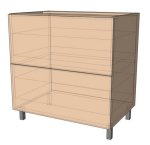 Нижня тумба 80низ шухляди (800х820) Софія Люкс