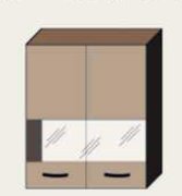 Навесной Шкаф 60В витрина (600х718) Алина