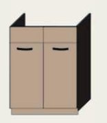 Нижняя тумба под мойку 60НМ (600х850) Алина