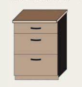 Нижняя тумба 60НШ шухляды (600х850) Алина