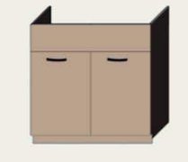 Нижняя тумба под мойку 80НМ (800х850) Алина