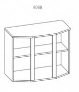 Навесной шкаф 80 витрина  (800х575) Алина