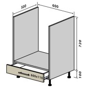 Тумба под духовку №12 (600x820) Мода мат Soft Touch