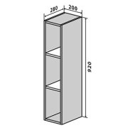 Навесной Шкаф №41 (200x920) Мода мат Soft Touch