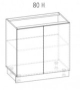 Нижняя тумба 80 (800х820) Франческа