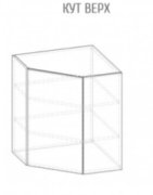 Навесной шкаф угловой (600х720) Франческа