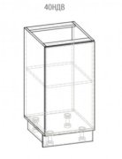 Нижняя тумба 40 дверь (400х820) Гамма СМ матовая