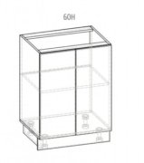 Нижняя тумба 60 (600х820) Гамма СМ матовая