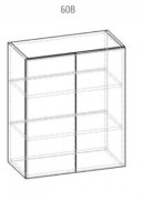 Навесной шкаф 60 (600х720) Гамма СМ матовый