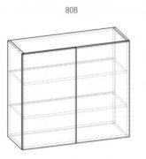 Навесной шкаф 80 (800х720) Гамма CM матовый