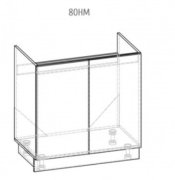 Тумба под мойку 80 (800х820) Гамма СМ матовая