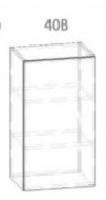 Навесной шкаф 40 (400х720) Грета