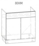 Тумба под мойку 80 (800х820) Грета