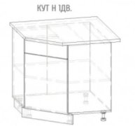 Нижняя тумба угловая 1 дверь (900х820) Грета