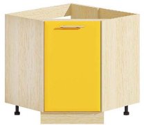 Нижняя тумба Н90х90.82.1Д.угл.мойка Хай-Тек глянец