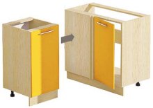 Нижняя тумба Н100х60.82.1Д.угл.мойка Хай-Тек глянец