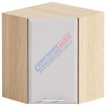 Навісна Шафа кутова Е-2815 (600х920) Хай-Тек матова галактіка