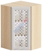 Навесной Шкаф угловой Е-2563 (600х920) Хай-Тек матовая галактика