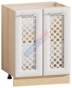 Тумба под мойку T-2586 (600х820) Хай-Тек матовая галактика