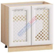 Тумба под мойку T-2592 (800х820) Хай-Тек матовая галактика