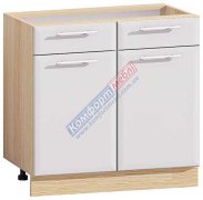 Нижняя тумба T-2593 (800х820) Хай-Тек матовая галактика