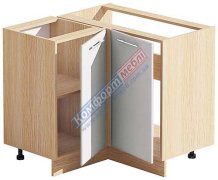 Угловая тумба-мойка T-2886 лев./прав. (1000х820) Хай-Тек матовая галактика