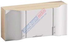 Навесной Шкаф Е-2817 гнутый (1400х720) Хай-Тек матовая галактика