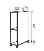 Нижняя тумба №1 (200x820) Альта