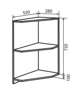 Угловое окончание нижнее №17 (280x820) Альта