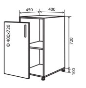 Нижняя тумба №3 (400x820) MoDa