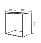 Тумба надстройка №38 (600x616) Альта