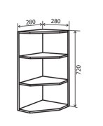 Угловое окончание верхнее №15 (280х720) Flat