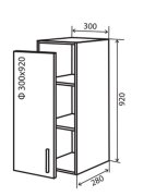 Навесной Шкаф №42 (300x920) Альта
