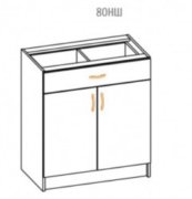 Нижняя тумба 80 выдвижной ящичек (800х820) Оля