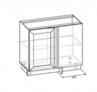 Нижняя тумба угловая 1 дверь 105 (935х820) Роял