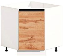 Нижняя тумба Н90х90.82 1Д угол. мойка  Тренд глянец