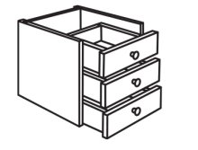 Модуль D23 (+3 фасада шухляд) Домино цветное